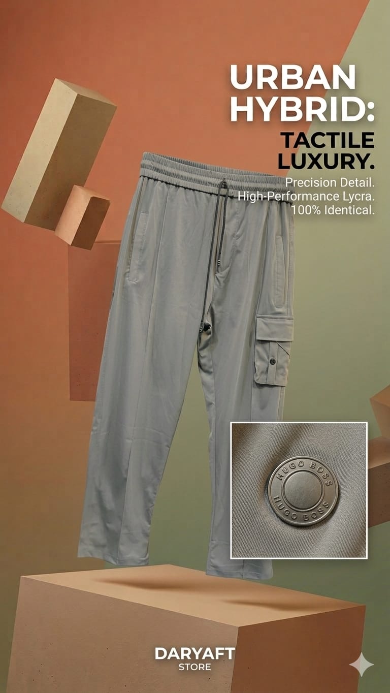 Men's Premium Lycra Tech Trousers - Smart Casual Track Pants
