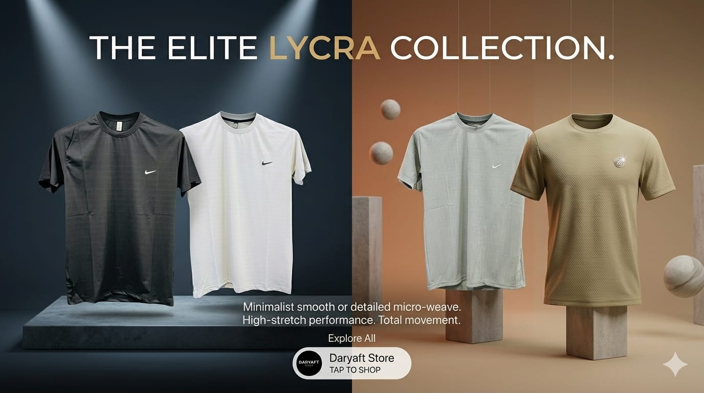 Men's Elite Lycra Premium T-Shirt - Micro-Weave Stretch