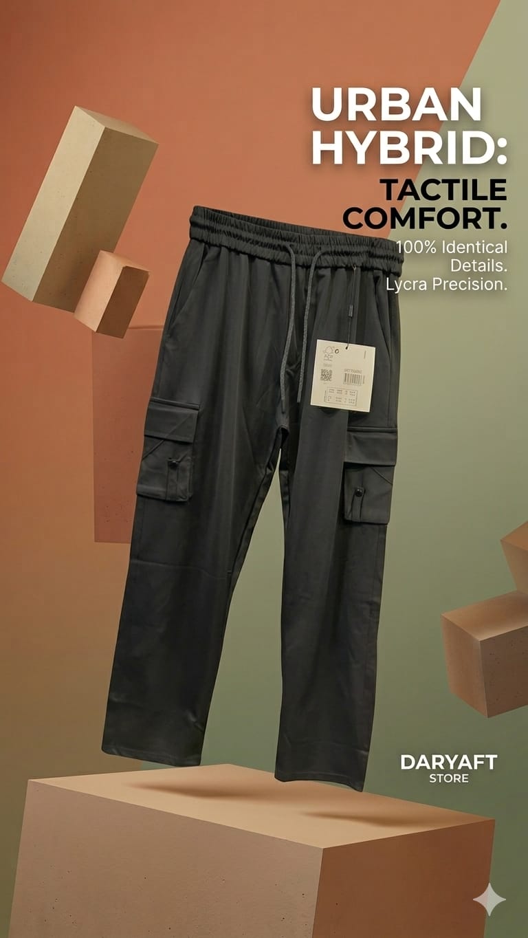 Men's Premium Lycra Tech Trousers - Smart Casual Track Pants